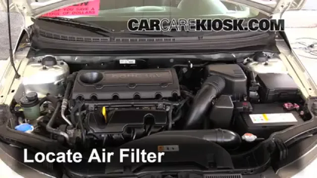 2013 Kia Forte Koup SX 2.4L 4 Cyl. Filtro de aire (motor) Cambio